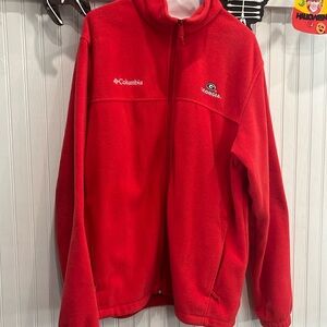 Georgia red Columbia fleece jacket